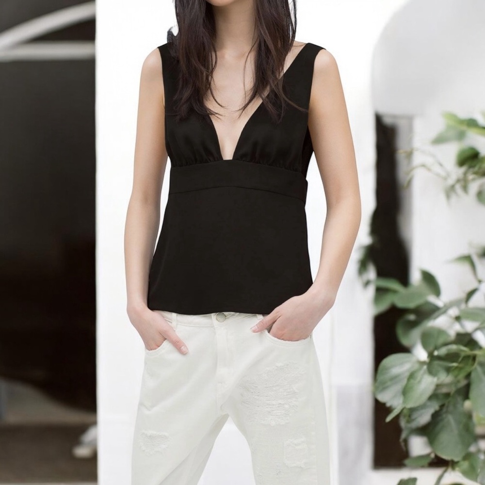 Zara Black Crop Top